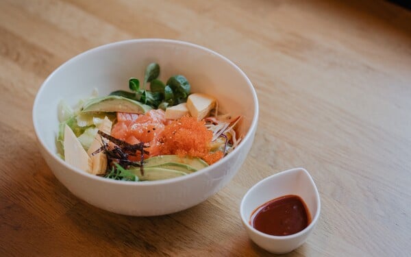 Vegan poke bowl.