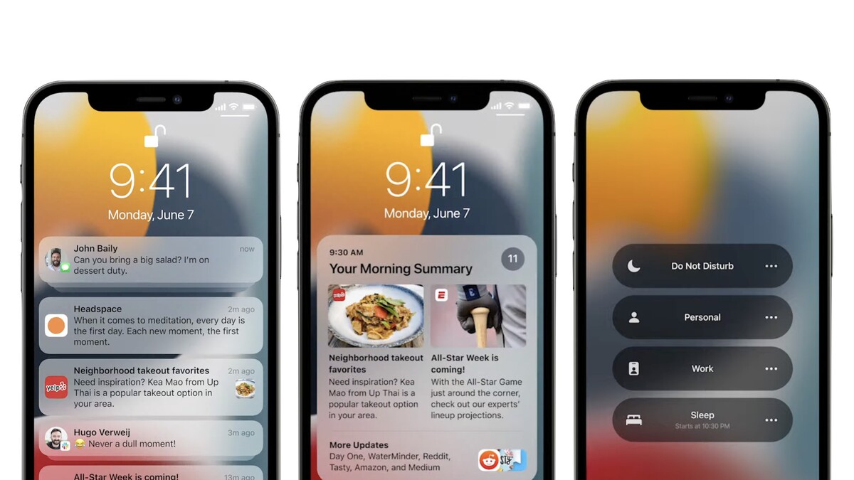 apple, notifications, focus