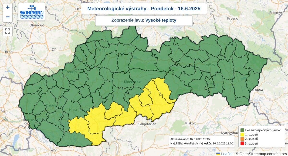 Mapa pocasie
