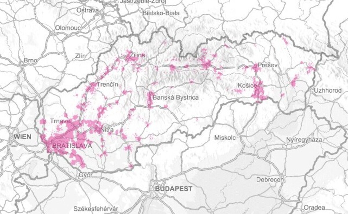 mapa, telekom, 5G