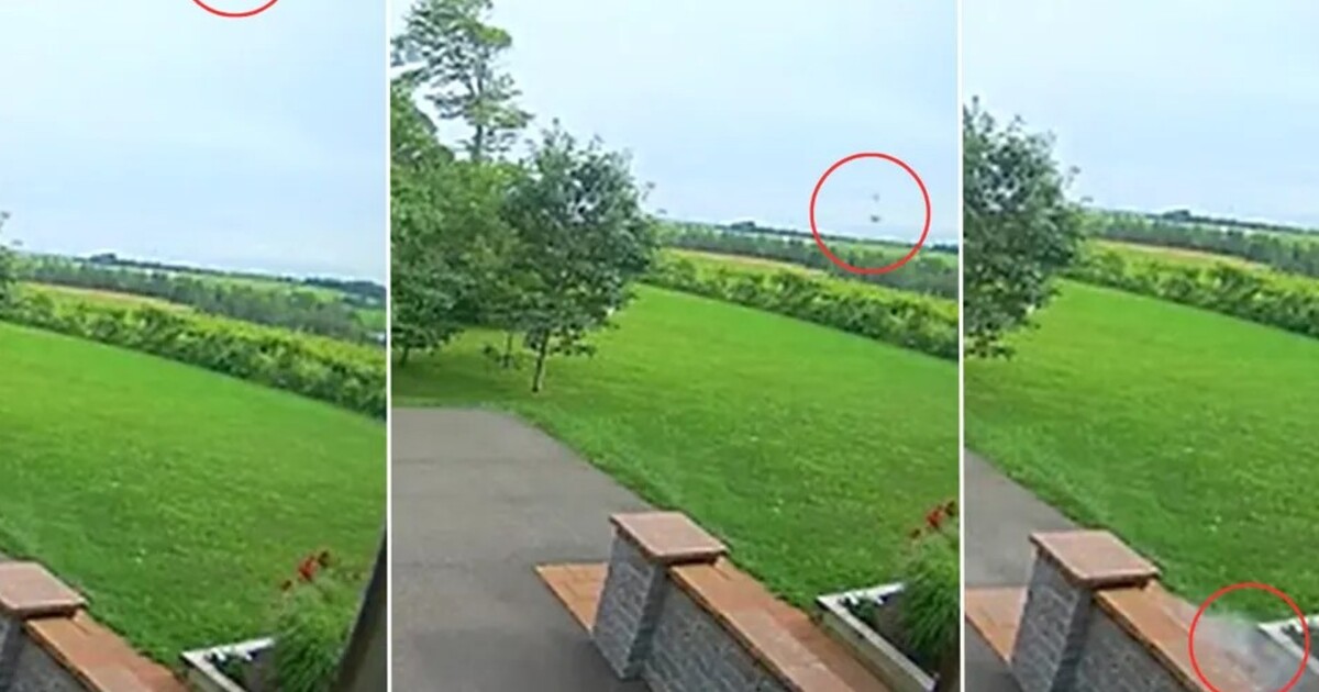 VIDEO: Vchod domu v Kanadě zasáhl meteorit. Vše zachytily bezpečnostní kamery