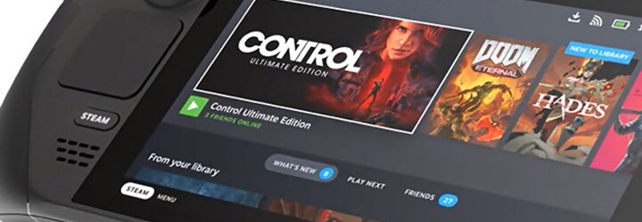 Na trh přichází přenosná herní konzole Steam Deck. Je výkonnější než Nintendo Switch, ale i dražší