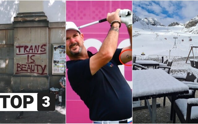 TOP 3 v utorok: Vandali posprejovali bratislavské kostoly, golfista Sabbatini vyvracia extrémistický symbol a v Alpách nasnežilo