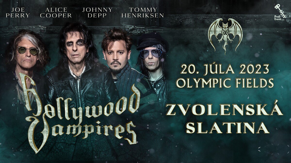 Johnny Depp a Hollywood Vampires navštívia Slovensko. 