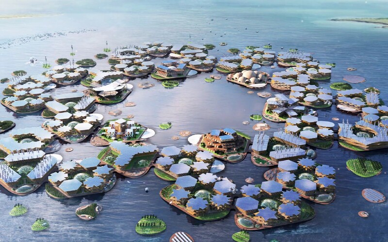 FOTO: Prvé plávajúce mesto na svete sa do roku 2025 stane realitou. Bude sebestačné a odolné voči prírodným katastrofám.