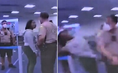 Američanka křičela na policistu, ten ji udeřil do obličeje. Video ukazuje jejich tvrdou konfrontaci.