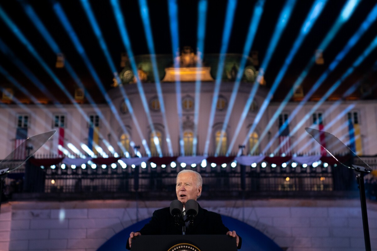 Joe Biden vo Varšave.