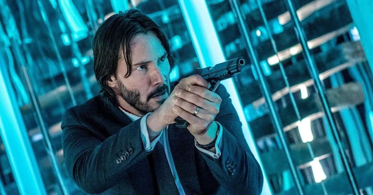 Keanu Reeves vo filme John Wick 3.