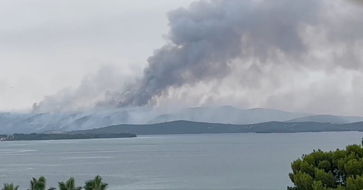 Video: V Chorvatsku vypukl rozsáhlý lesní požár, hasiči zachraňovali i české turisty