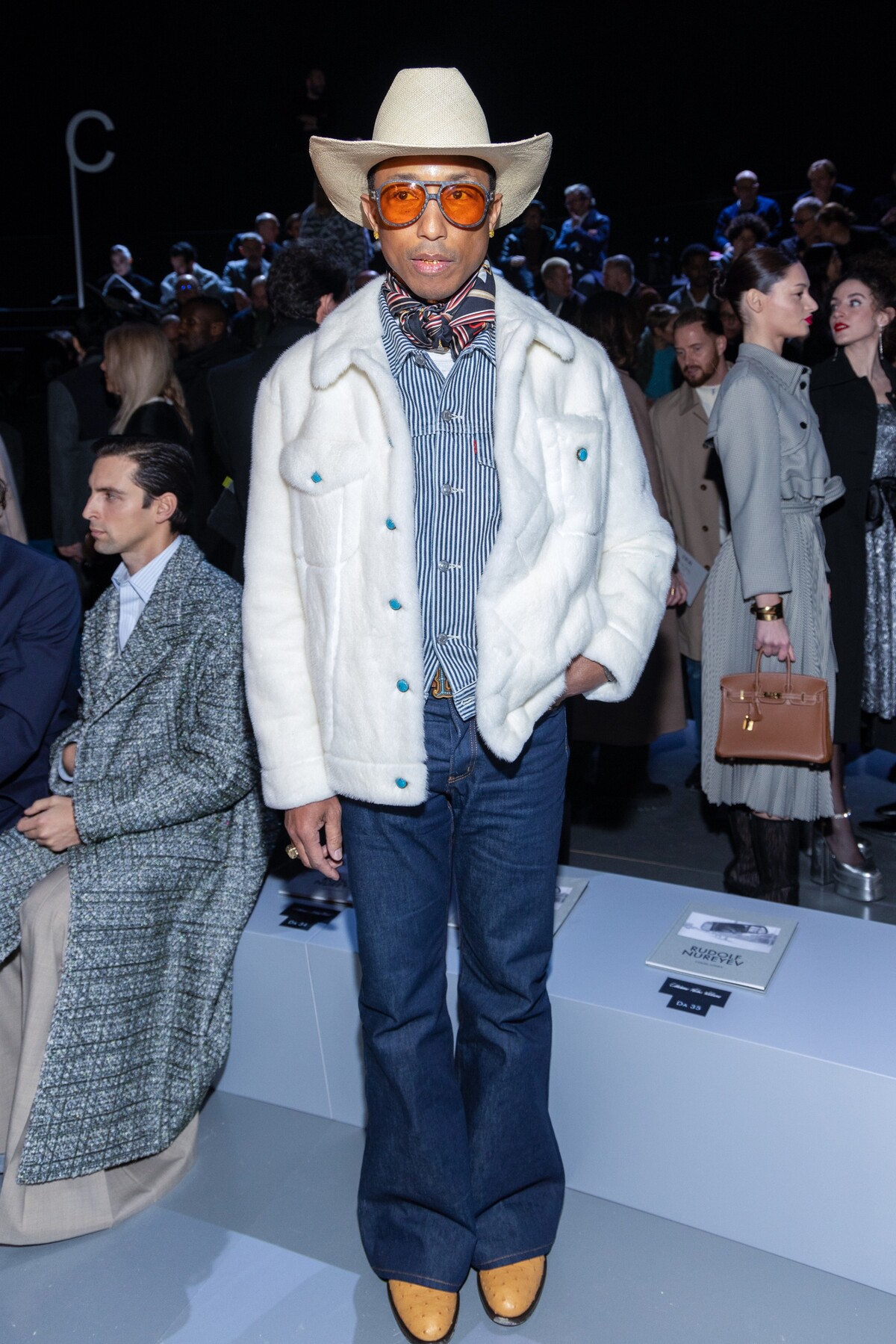 Pharrell Williams na prehliadke Dior Homme. 