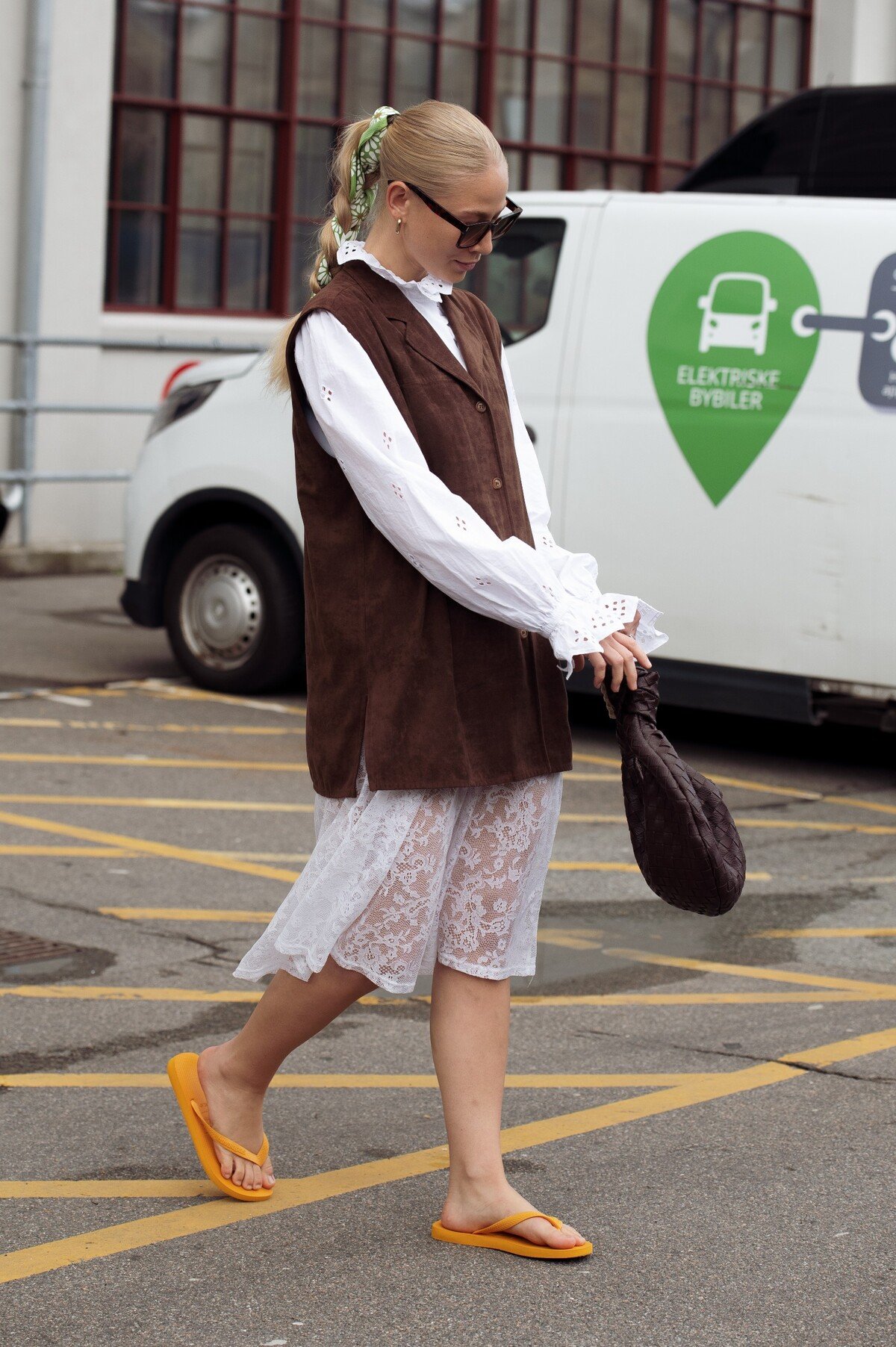 Street styl na kodaňském týdnu módy.
