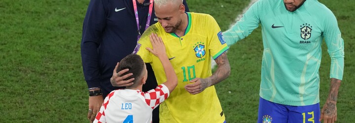 VIDEO: Brazílie na mistrovství světa končí, Neymara utěšoval syn soupeře