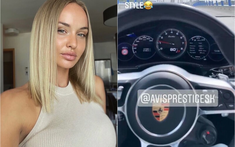 Populárna slovenská tenistka dala na Instagram video v Porsche. Vidno na ňom, ako porušuje dopravné predpisy.
