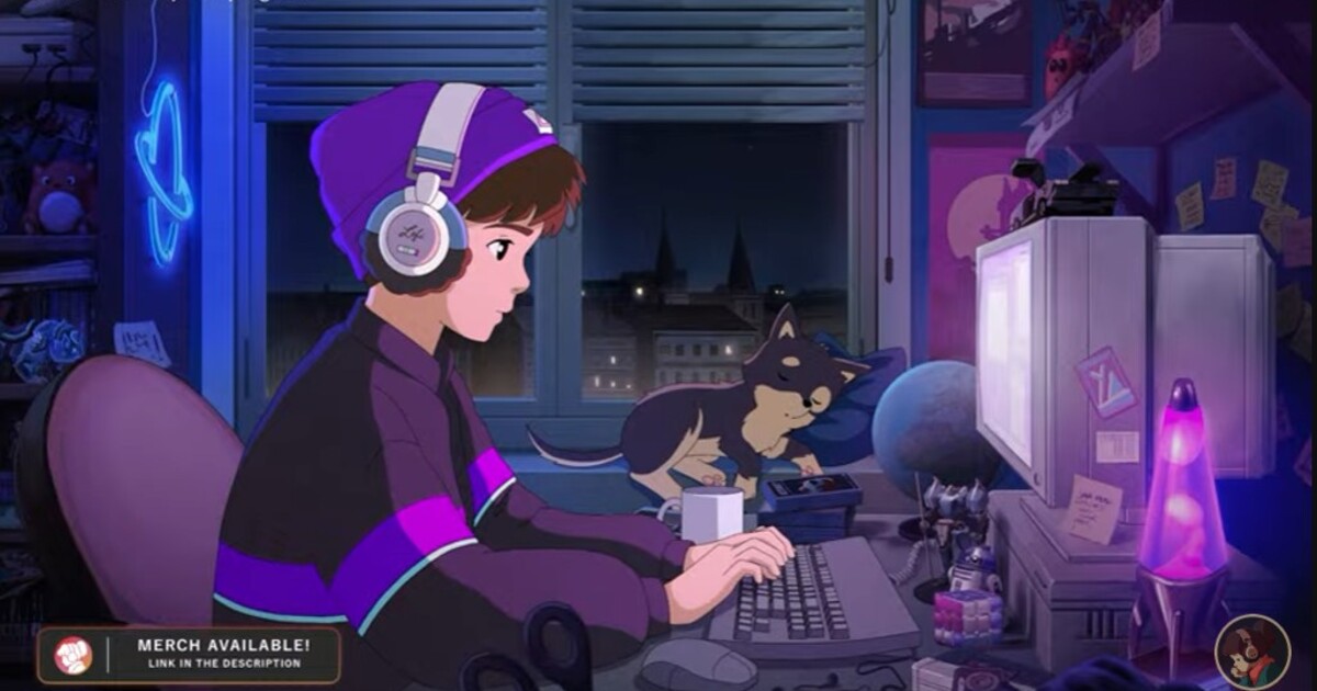 Lofi girl z legendárního YouTube streamu má nového kamaráda