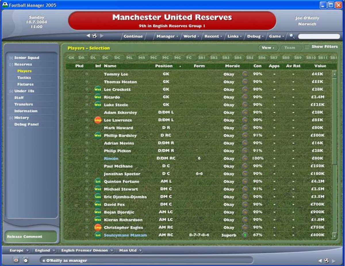 football manager