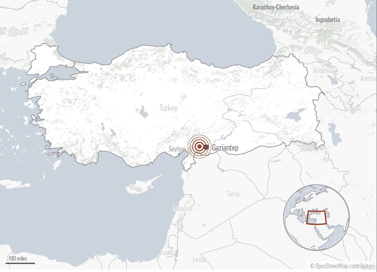 Zemětřesení zasáhlo na jihovýchodě Turecka nedaleko hranic se Sýrií.