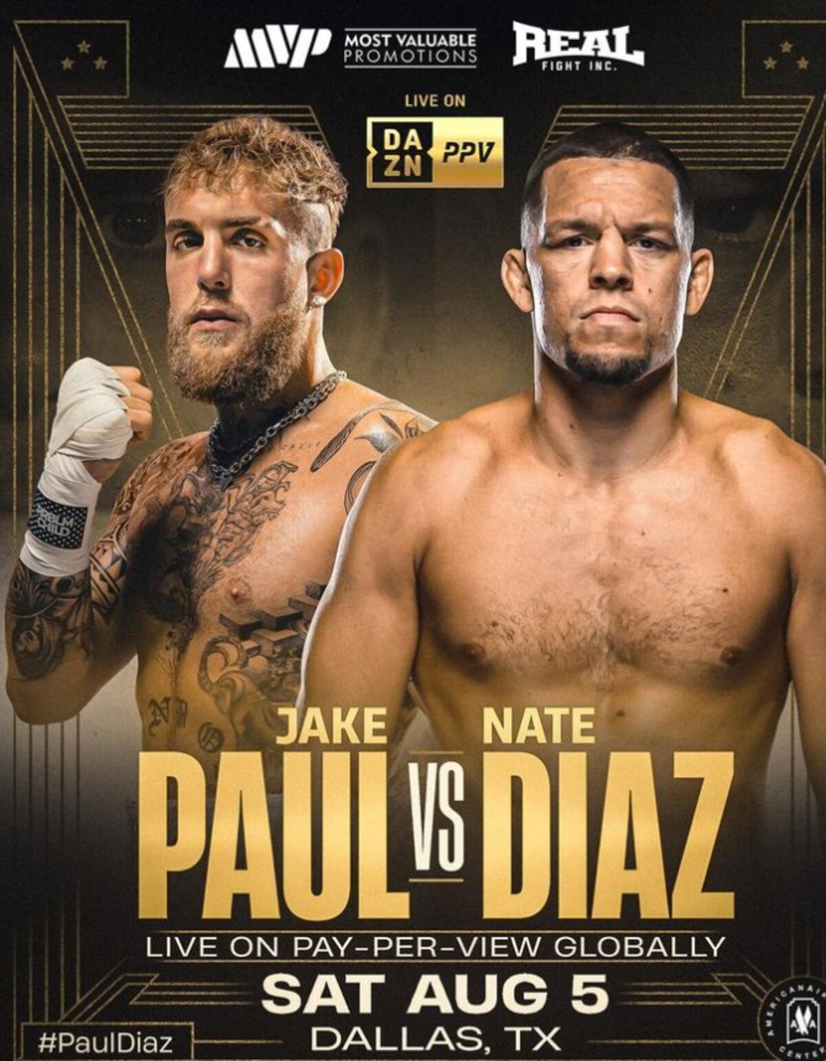 Nate Diaz Jake Paul box