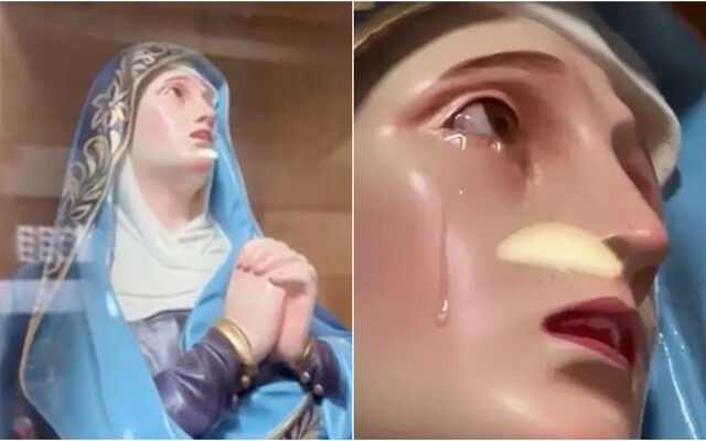 VIDEO: Socha Panny Márie vyronila slzy. Podľa veriacich ide o znamenie z neba, odborníci však na to majú vysvetlenie