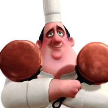 Rozprávku Ratatouille zrejme poznáš. Ako sa volal kuchár, ktorý motivoval myšiaka Remyho stať sa kuchárom?