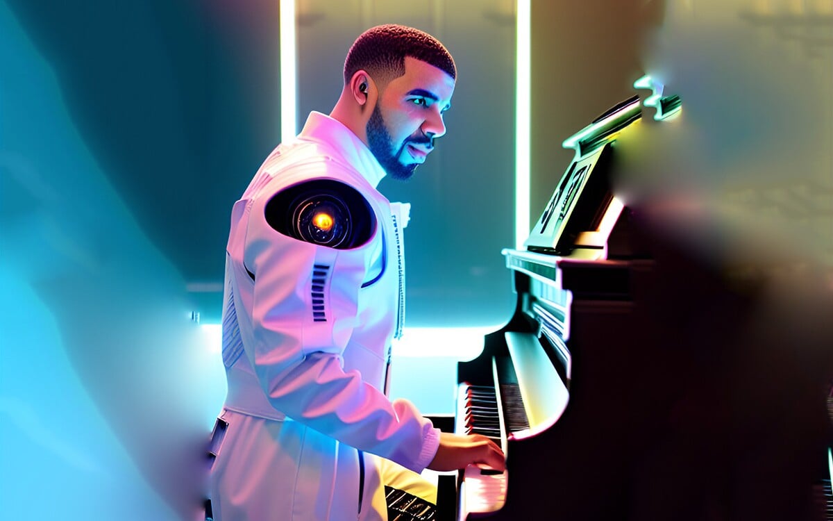 Robotický Drake vytvorený umelou inteligenciou.