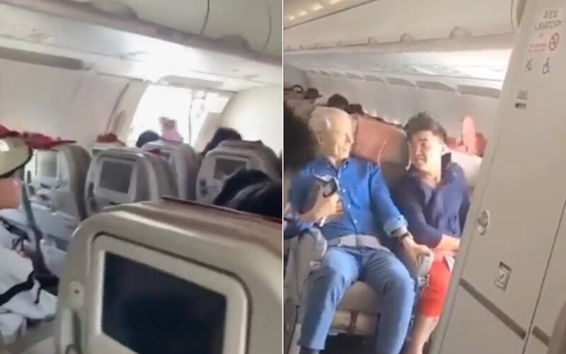 VIDEO: Muž během letu otevřel v letadle plném lidí nouzový východ.