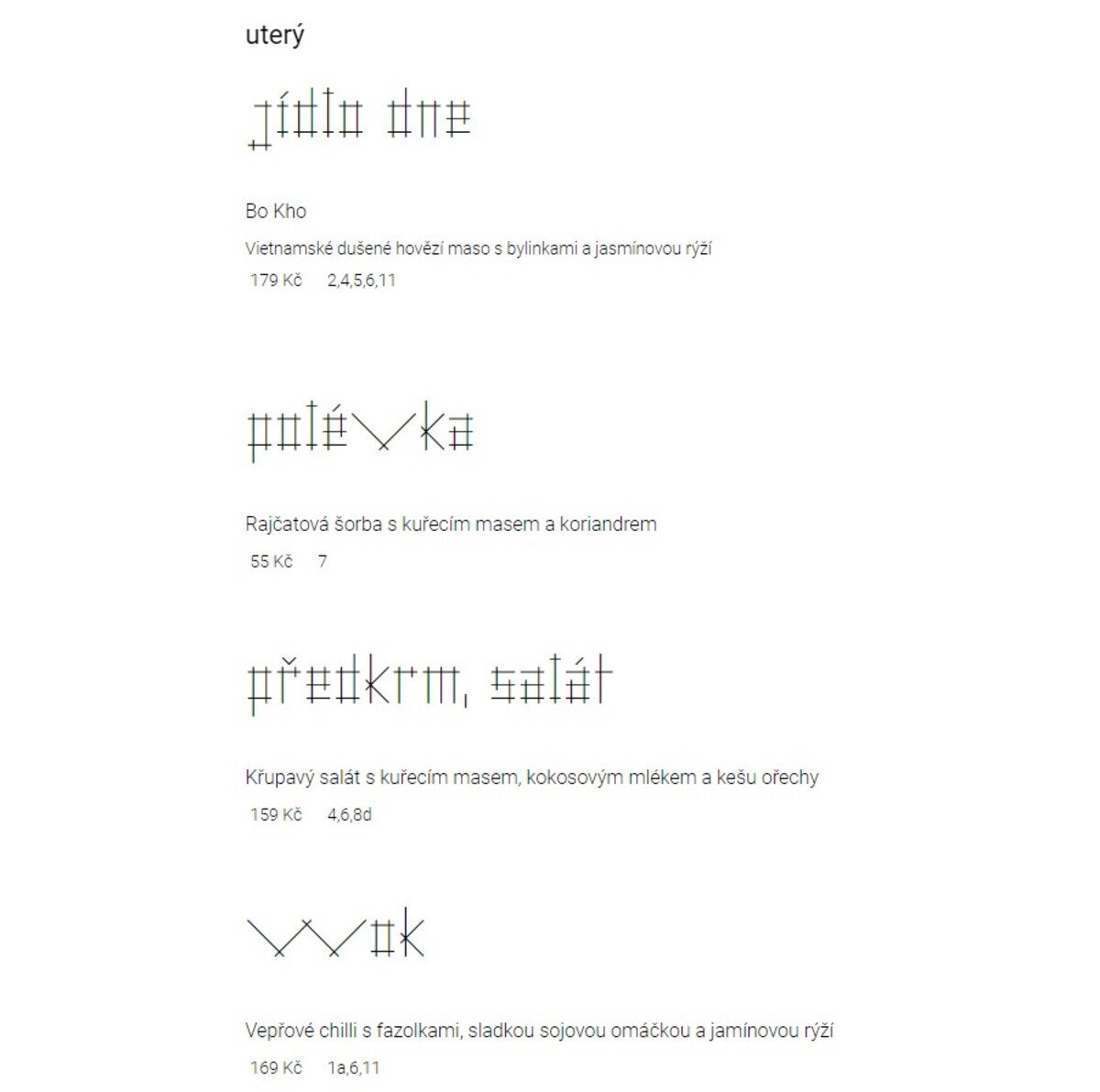 Sia restaurant/ polední menu