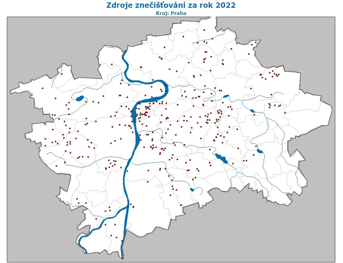 mapa emisí