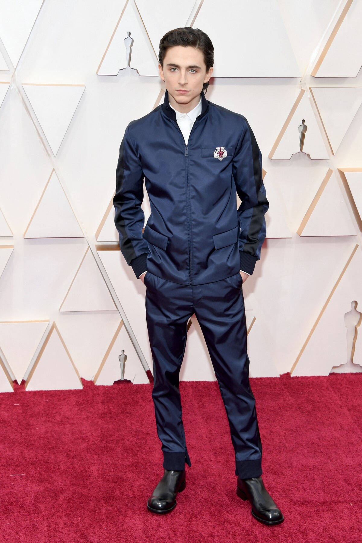 Chalamet ukázal jedinečný outfit aj na odovzdávaní najznámejších filmových cien v roku 2020. 