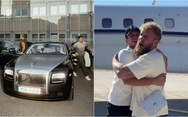 Jon Marianek a Jake Paul už dorazili do Prahy. Na dnešnom zraze budú rozdávať 40 000 eur, za najlepší transparent sľubujú auto