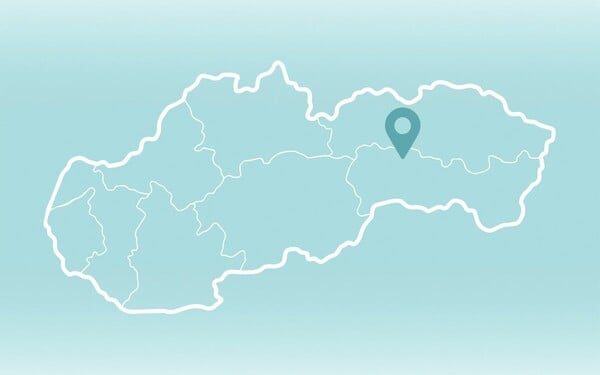 Ktorý okres je vyznačený na slepej mape?