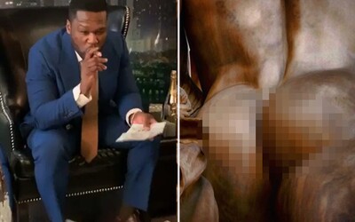 Pobozkajte mi môj čierny zadok. Nahnevaný 50 Cent zverejnil fotku svojho pozadia v reakcii na nominácie Emmy Awards.