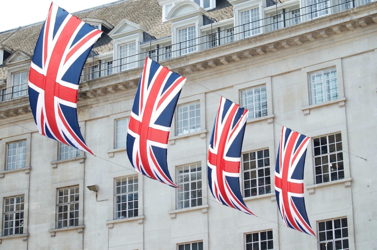 anglicko, vlajka, veľká británia