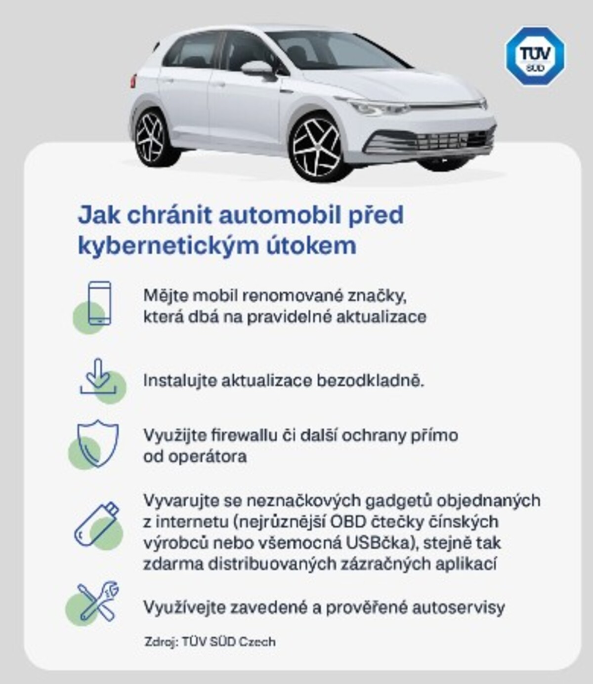 Odporúčania TÜV SÜD.