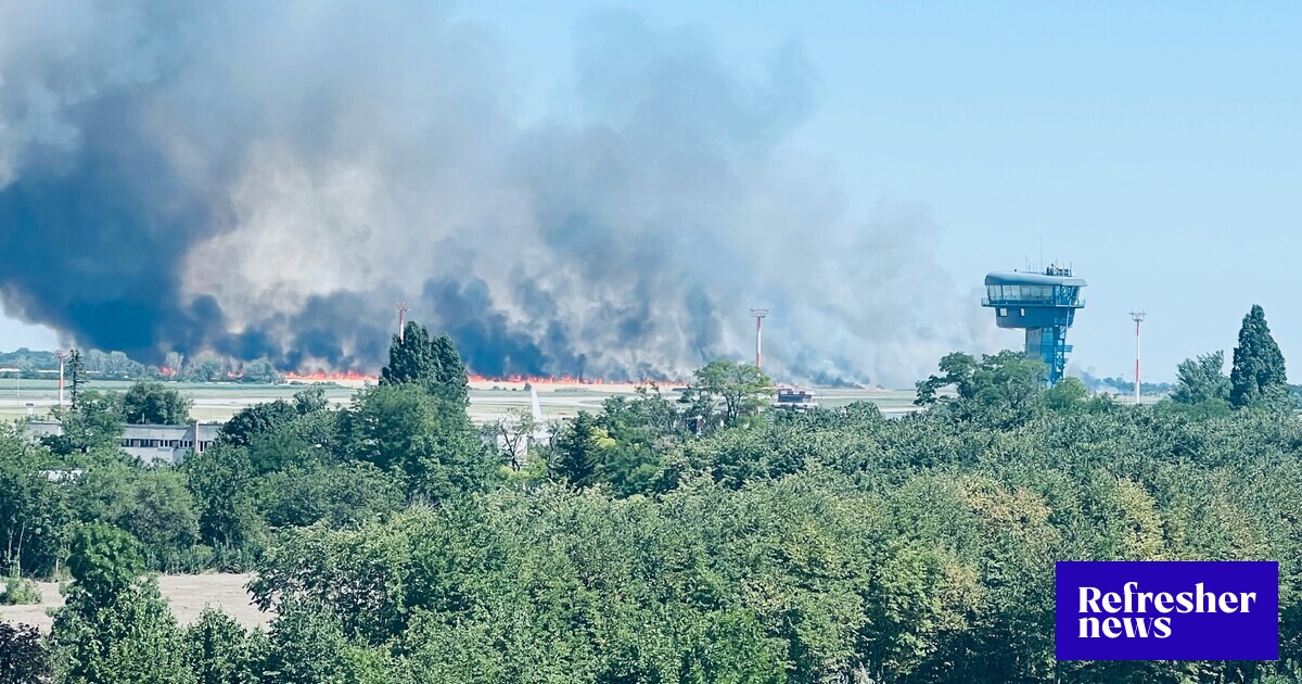 AKTUALNIE: W pobliżu lotniska w Bratysławie doszło do ogromnego pożaru