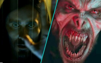 Jared Leto zabíjí gaunery jako marvelovský upír Morbius. Bude ve stejném světě jako Venom, v Rusku ho diváci pravděpodobně neuvidí.
