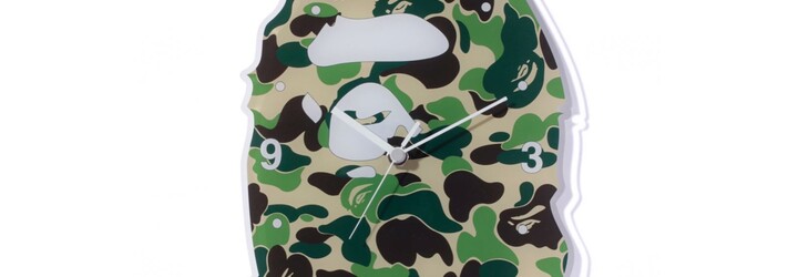 Bape uvede do prodeje čtveřici nástěnných hodin. Nechybí ikonická kamufláž