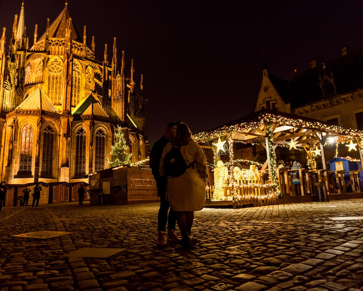 Vánoční trhy hostí také Pražský hrad.