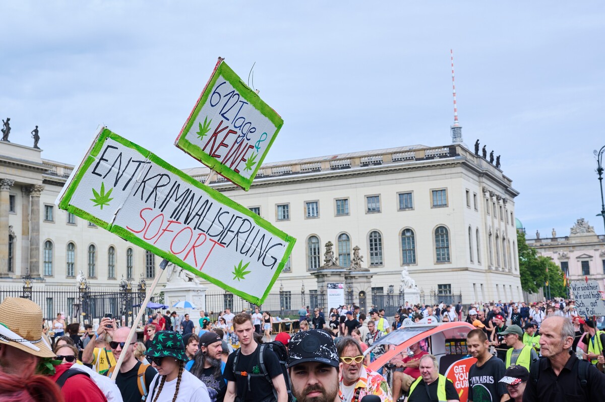 Berlín, marihuana, protest