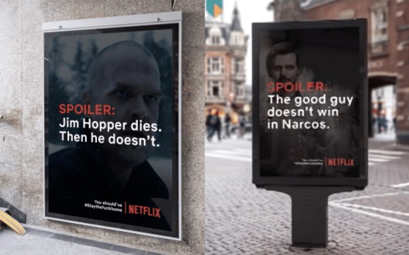 Ak nedodržíš karanténu a pôjdeš von, dozvieš sa spoilery tvojich obľúbených seriálov z Netflixu. Falošná kampaň sa stala virálnou.