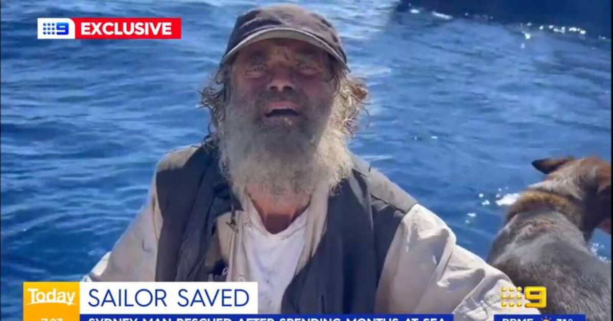 Australan a jeho pes přežili dva měsíce na moři. Jedli syrové ryby a pili dešťovku