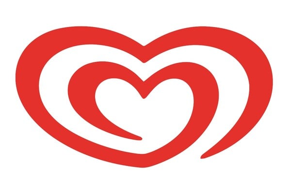 Ktorej zo zmrzlín patrí logo s takýmto srdcom?