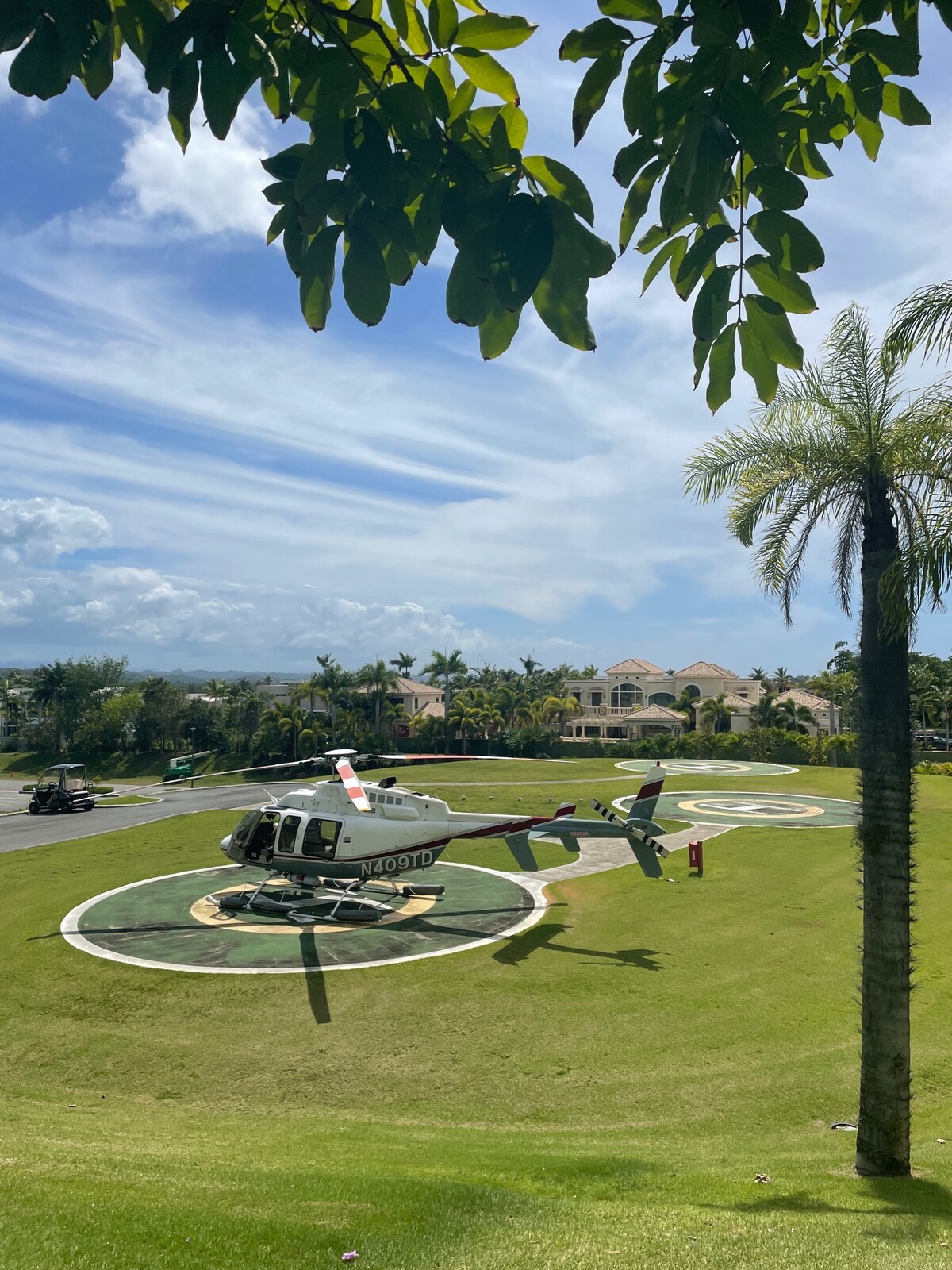 Súkromná helikoptéra v Portoriku.