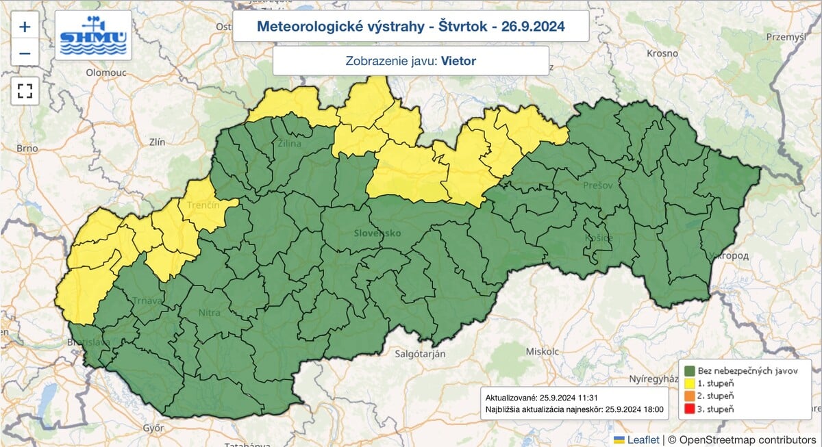 počasie mapa