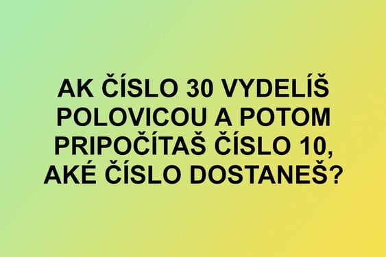 Aká je odpoveď na túto hádanku? 