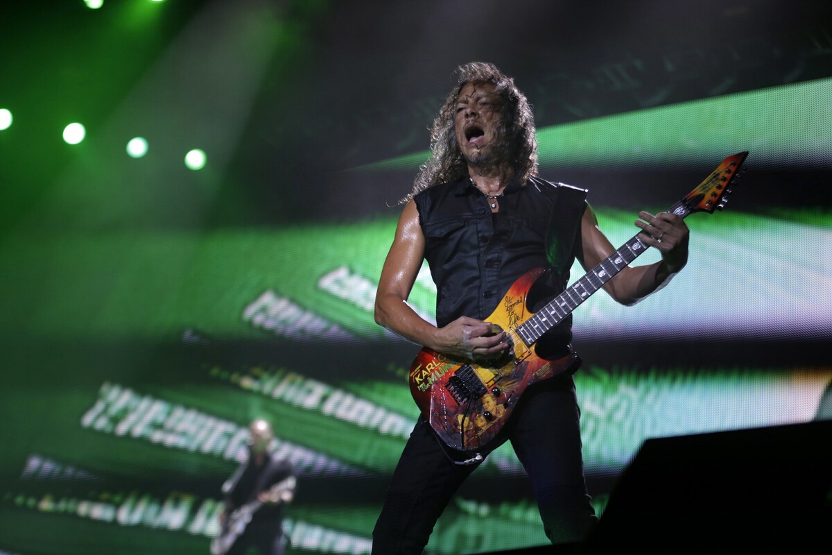 Gitarista Metallicy Kirk Hammett.