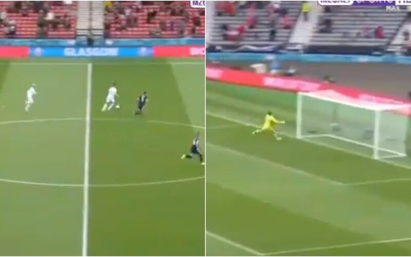 VIDEO: Brilantný gól takmer z polovice ihriska. Sleduj, ako sa český útočník vyznamenal v zápase proti Škótom.
