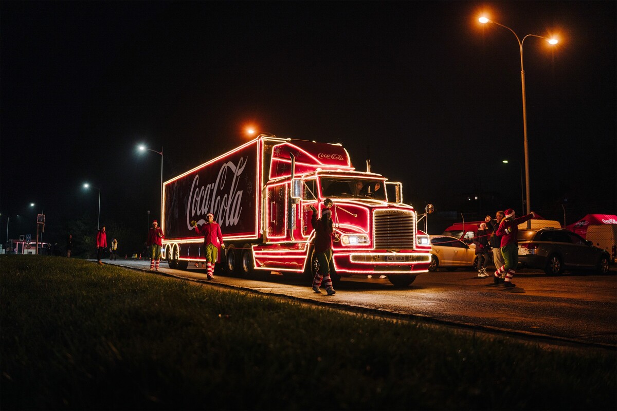 vánoční kamion, coca-cola