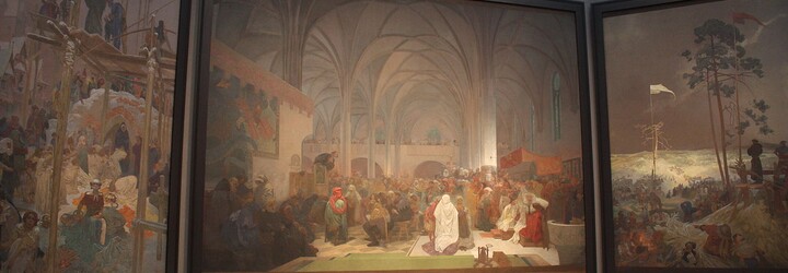 Slovanská epopej ze štětce českého malíře Alfonse Muchy byla v loňském roce třetí nejnavštěvovanější výstavou světa