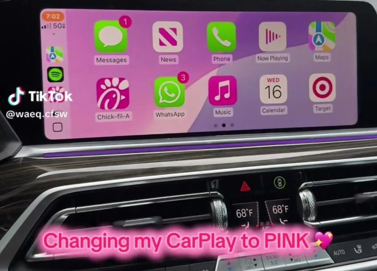 pink carplay