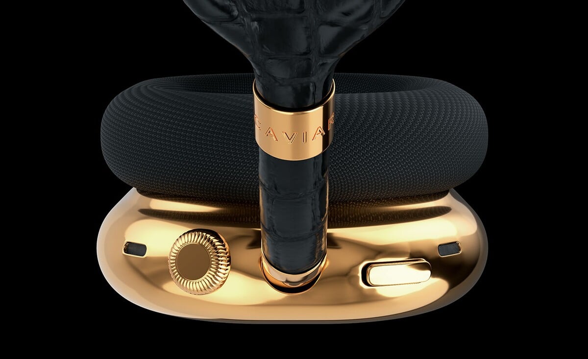 AirPods Max Gold Caviar black detail